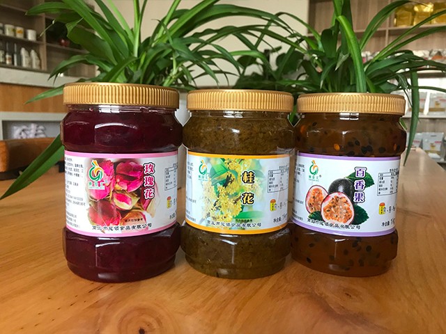 玫瑰花花茶、桂花花茶、百香果花茶