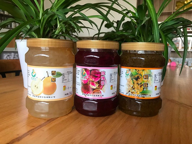 雪梨花茶、玫瑰花花茶、桂花花茶
